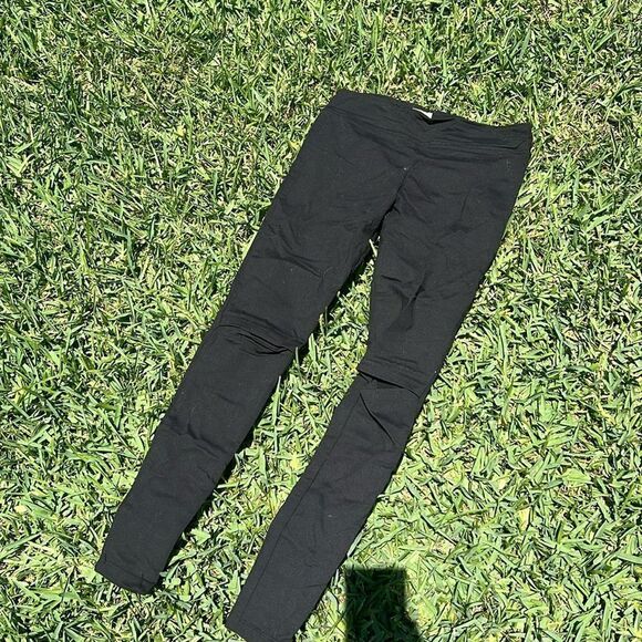 NESH Made in NYC Black Leggings - Activewear Ankle Length - LIKE NEW - Picture 1 of 3